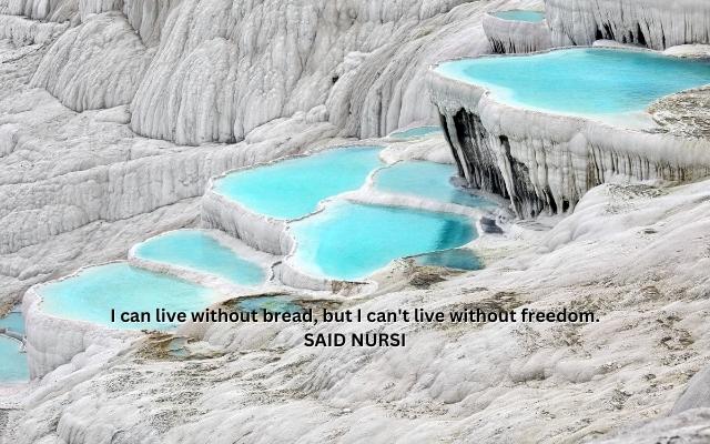 Turkish Quotes featuring an image of Pamukkale